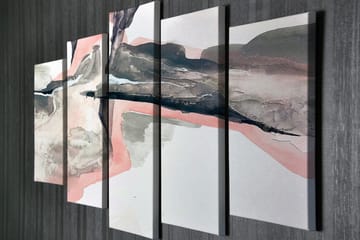 Canvasbilde Dekorativ 5 Deler - Flerfarget - Interiør - Maleri & posters - Lerretsbilder