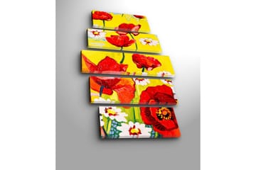 Canvasbilde Dekorativ 5 Deler - Flerfarget - Interiør - Maleri & posters - Lerretsbilder