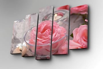 Canvasbilde Dekorativ 5 Deler - Flerfarget - Interiør - Maleri & posters - Lerretsbilder