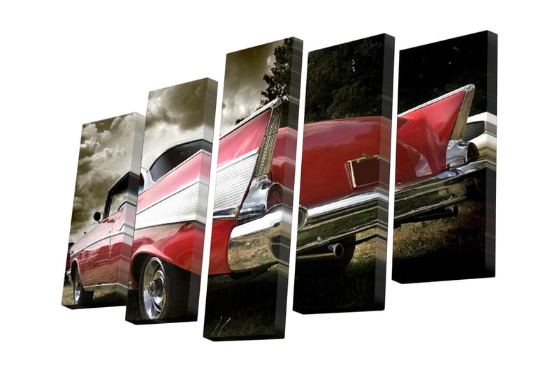 Canvasbilde Dekorativ 5 Deler - Flerfarget - Interiør - Maleri & posters - Lerretsbilder