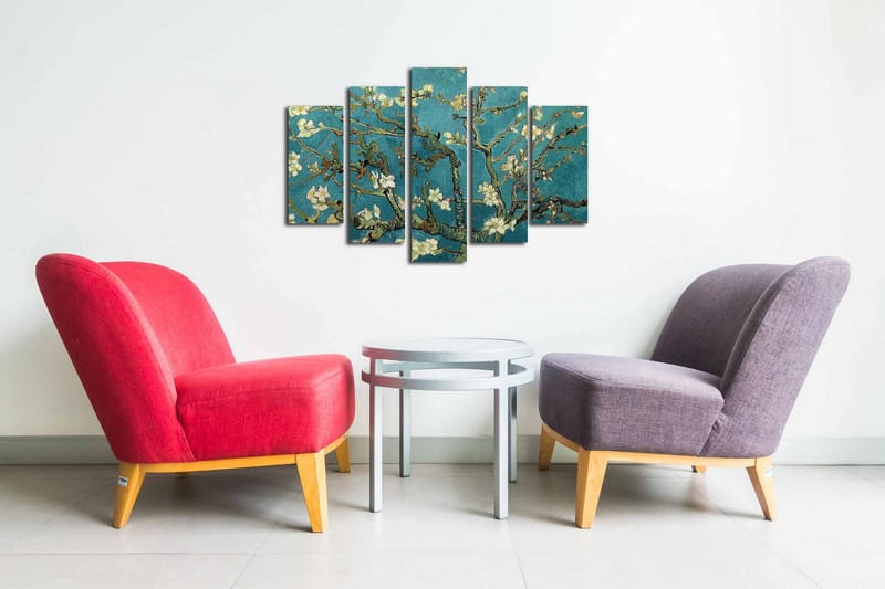 Canvasbilde Dekorativ 5 Deler - Flerfarget - Interiør - Maleri & posters - Lerretsbilder