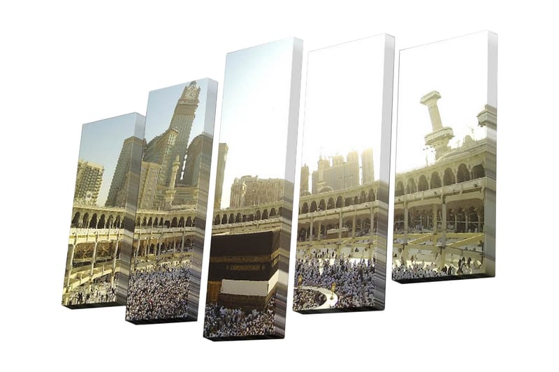 Canvasbilde Dekorativ 5 Deler - Flerfarget - Interiør - Maleri & posters - Lerretsbilder