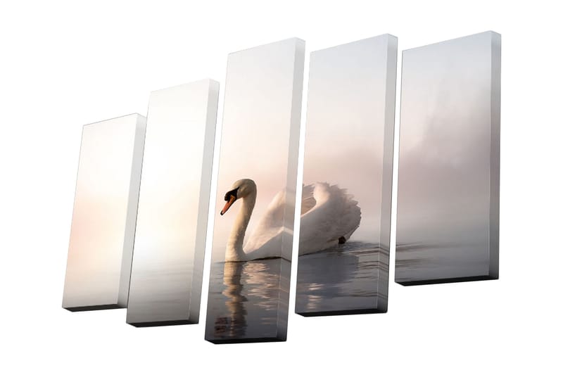 Canvasbilde Dekorativ 5 Deler - Flerfarget - Interiør - Maleri & posters - Lerretsbilder