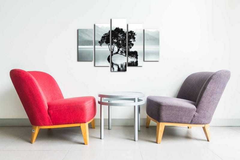 Canvasbilde Dekorativ 5 Deler - Flerfarget - Interiør - Maleri & posters - Lerretsbilder