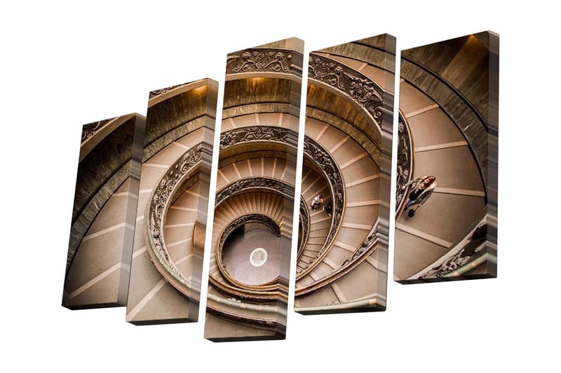 Canvasbilde Dekorativ 5 Deler - Flerfarget - Interiør - Maleri & posters - Lerretsbilder