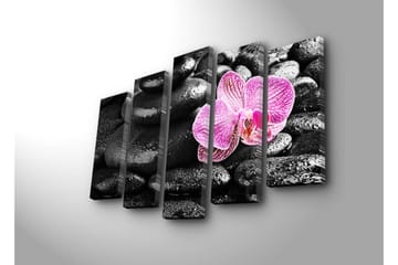 Canvasbilde Dekorativ 5 Deler - Flerfarget - Interiør - Maleri & posters - Lerretsbilder
