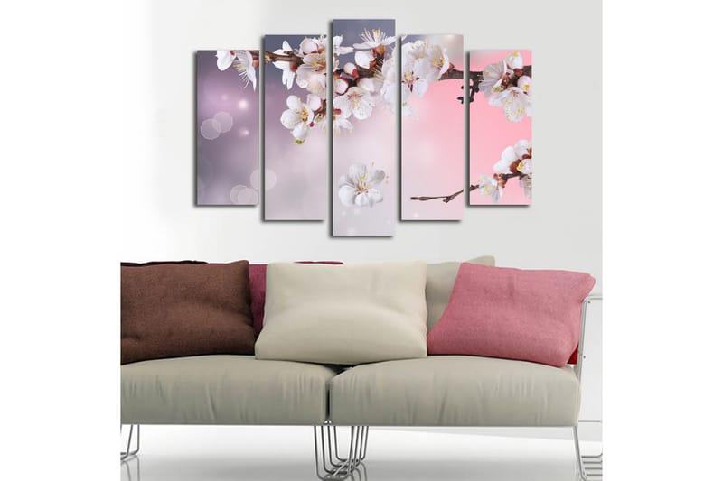Canvasbilde Dekorativ 5 Deler - Flerfarget - Interiør - Maleri & posters - Lerretsbilder