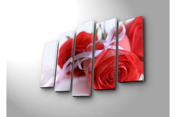 Canvasbilde Dekorativ 5 Deler - Flerfarget - Interiør - Maleri & posters - Lerretsbilder