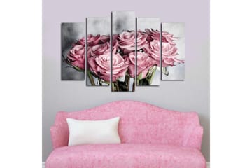 Canvasbilde Dekorativ 5 Deler - Flerfarget - Interiør - Maleri & posters - Lerretsbilder