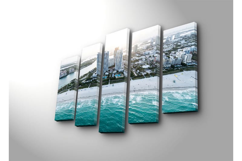 Canvasbilde Dekorativ 5 Deler - Flerfarget - Interiør - Maleri & posters - Lerretsbilder