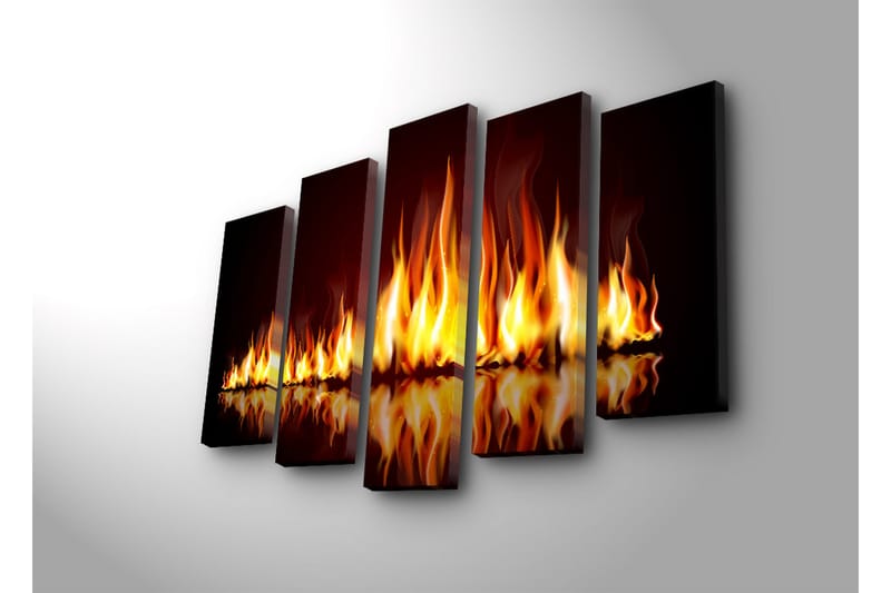 Canvasbilde Dekorativ 5 Deler - Flerfarget - Interiør - Maleri & posters - Lerretsbilder