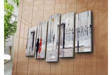 Canvasbilde Dekorativ 5 Deler - Flerfarget - Interiør - Maleri & posters - Lerretsbilder