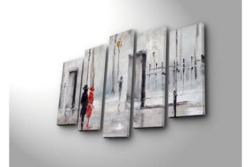 Canvasbilde Dekorativ 5 Deler - Flerfarget - Interiør - Maleri & posters - Lerretsbilder