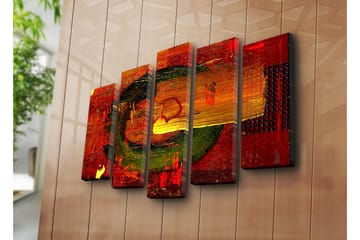 Canvasbilde Dekorativ 5 Deler - Flerfarget - Interiør - Maleri & posters - Lerretsbilder