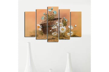 Canvasbilde Dekorativ 5 Deler - Flerfarget - Interiør - Maleri & posters - Lerretsbilder