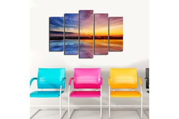 Canvasbilde Dekorativ 5 Deler - Flerfarget - Interiør - Maleri & posters - Lerretsbilder