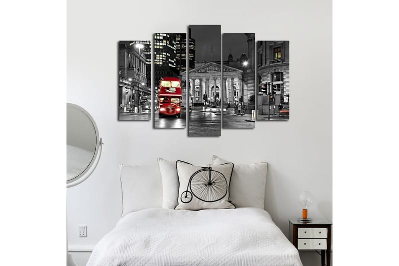 Canvasbilde Dekorativ 5 Deler - Flerfarget - Interiør - Maleri & posters - Lerretsbilder