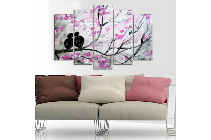Canvasbilde Dekorativ 5 Deler - Flerfarget - Interiør - Maleri & posters - Lerretsbilder