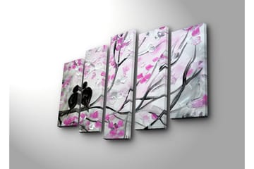 Canvasbilde Dekorativ 5 Deler - Flerfarget - Interiør - Maleri & posters - Lerretsbilder