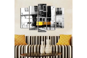 Canvasbilde Dekorativ 5 Deler - Flerfarget - Interiør - Maleri & posters - Lerretsbilder