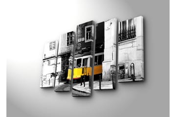 Canvasbilde Dekorativ 5 Deler - Flerfarget - Interiør - Maleri & posters - Lerretsbilder