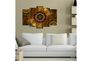 Canvasbilde Dekorativ 5 Deler - Flerfarget - Interiør - Maleri & posters - Lerretsbilder