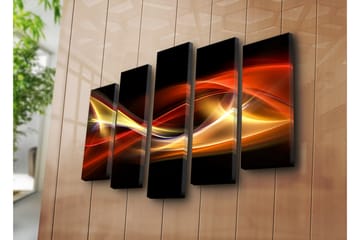 Canvasbilde Dekorativ 5 Deler - Flerfarget - Interiør - Maleri & posters - Lerretsbilder