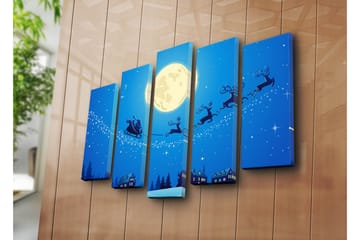 Canvasbilde Dekorativ 5 Deler - Flerfarget - Interiør - Maleri & posters - Lerretsbilder