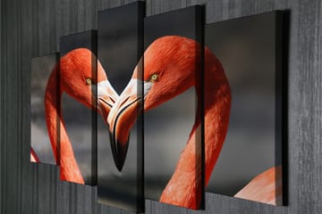 Canvasbilde Dekorativ 5 Deler - Flerfarget - Interiør - Maleri & posters - Lerretsbilder