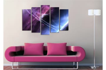 Canvasbilde Dekorativ 5 Deler - Flerfarget - Interiør - Maleri & posters - Lerretsbilder