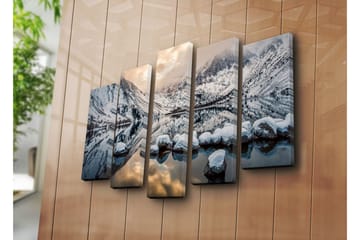Canvasbilde Dekorativ 5 Deler - Flerfarget - Interiør - Maleri & posters - Lerretsbilder