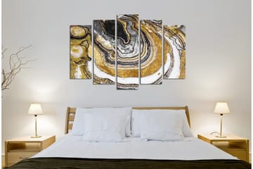 Canvasbilde Dekorativ 5 Deler - Flerfarget - Interiør - Maleri & posters - Lerretsbilder