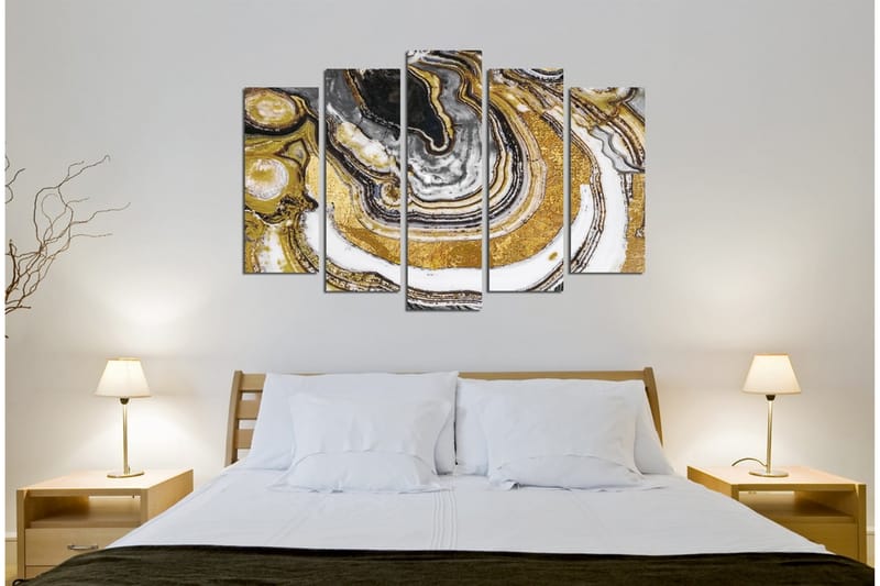 Canvasbilde Dekorativ 5 Deler - Flerfarget - Interiør - Maleri & posters - Lerretsbilder