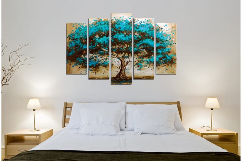 Canvasbilde Dekorativ 5 Deler - Flerfarget - Interiør - Maleri & posters - Lerretsbilder
