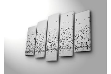 Canvasbilde Dekorativ 5 Deler - Flerfarget - Interiør - Maleri & posters - Lerretsbilder