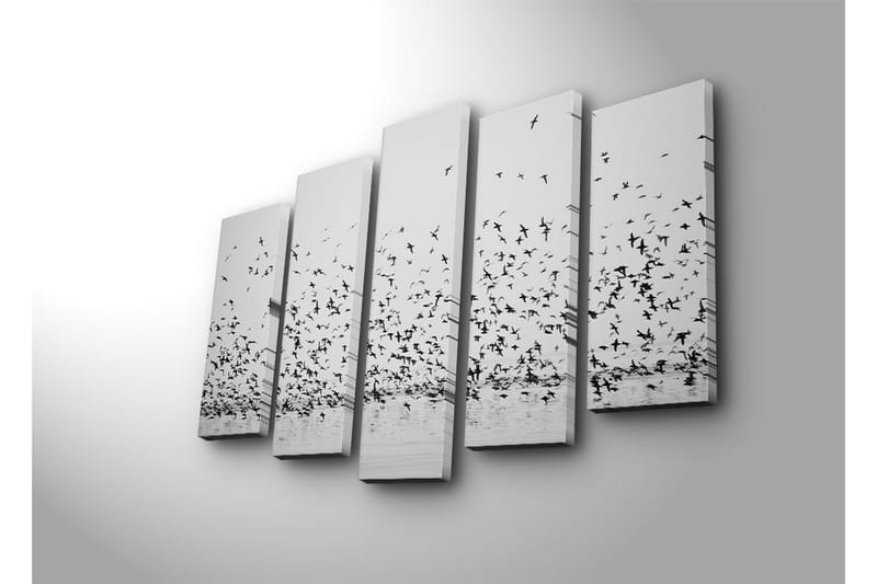 Canvasbilde Dekorativ 5 Deler - Flerfarget - Interiør - Maleri & posters - Lerretsbilder