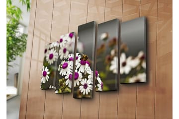Canvasbilde Dekorativ 5 Deler - Flerfarget - Interiør - Maleri & posters - Lerretsbilder