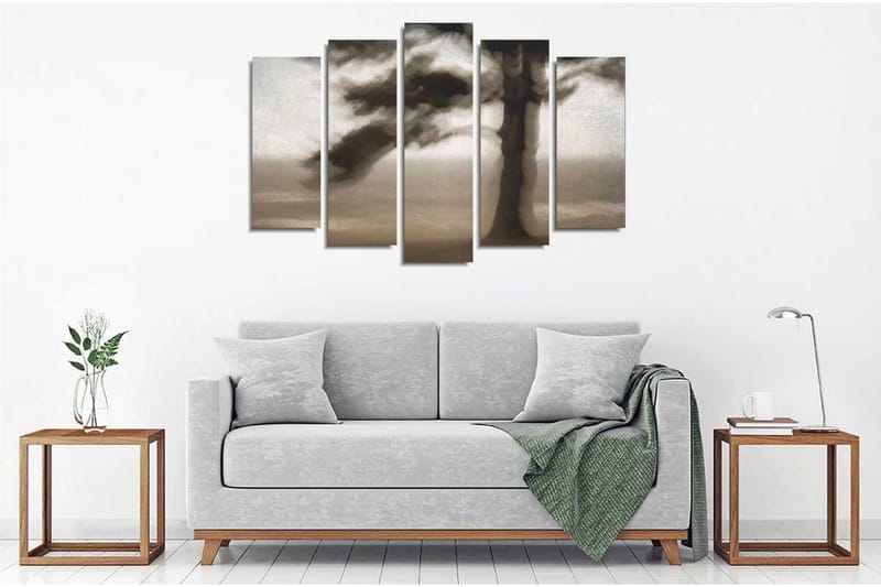 Canvasbilde Dekorativ 5 Deler - Flerfarget - Interiør - Maleri & posters - Lerretsbilder
