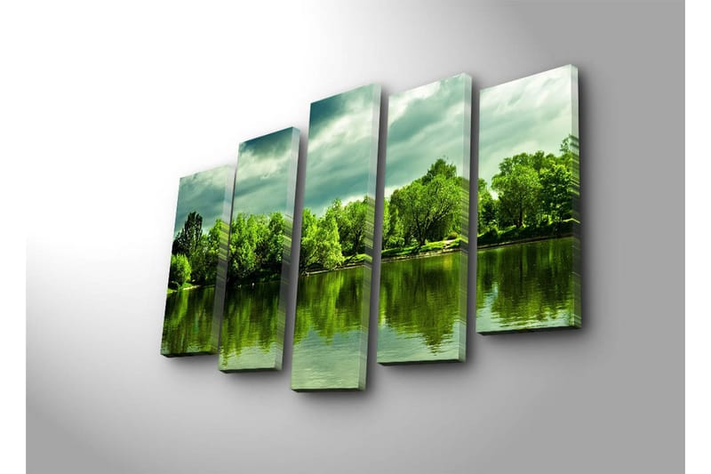 Canvasbilde Dekorativ 5 Deler - Flerfarget - Interiør - Maleri & posters - Lerretsbilder
