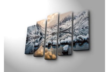Canvasbilde Dekorativ 5 Deler - Flerfarget - Interiør - Maleri & posters - Lerretsbilder