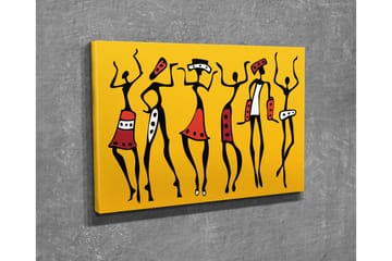 Canvasbilde Dekorativ - Flerfarget - Interiør - Maleri & posters - Lerretsbilder