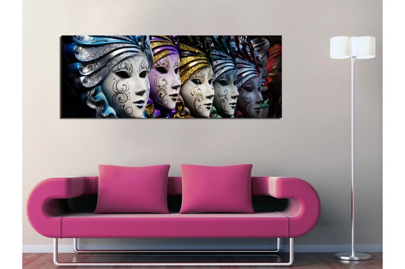 Canvasbilde Dekorativ - Flerfarget - Interiør - Maleri & posters - Lerretsbilder