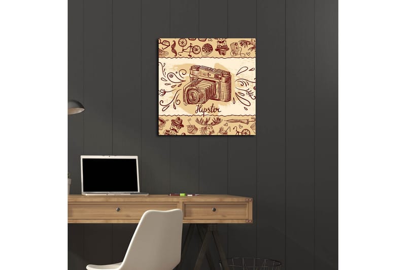 Canvasbilde Dekorativ - Flerfarget - Interiør - Maleri & posters - Lerretsbilder