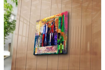 Canvasbilde Dekorativ - Flerfarget - Interiør - Maleri & posters - Lerretsbilder