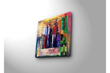 Canvasbilde Dekorativ - Flerfarget - Interiør - Maleri & posters - Lerretsbilder