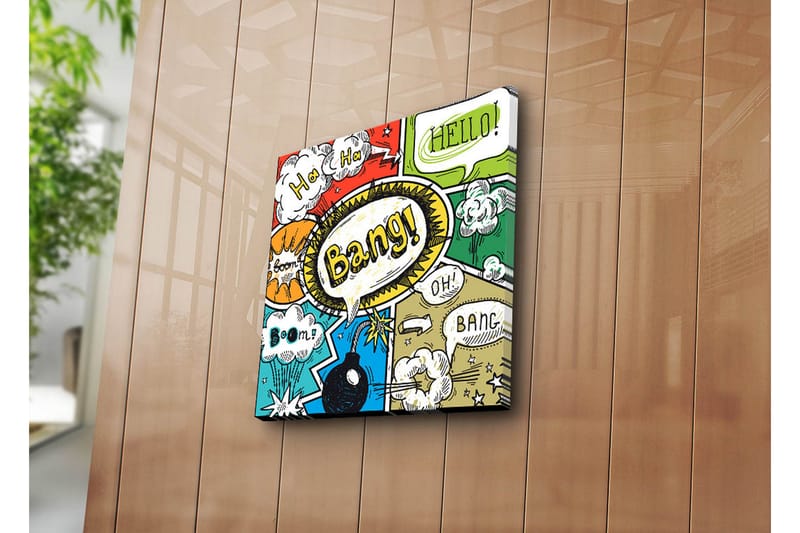 Canvasbilde Dekorativ - Flerfarget - Interiør - Maleri & posters - Lerretsbilder