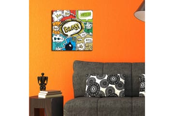 Canvasbilde Dekorativ - Flerfarget - Interiør - Maleri & posters - Lerretsbilder