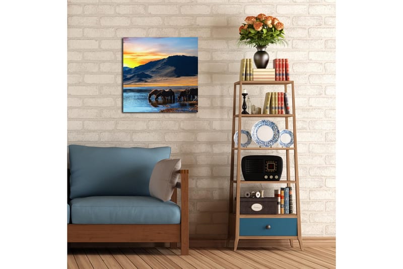 Canvasbilde Dekorativ - Flerfarget - Interiør - Maleri & posters - Lerretsbilder