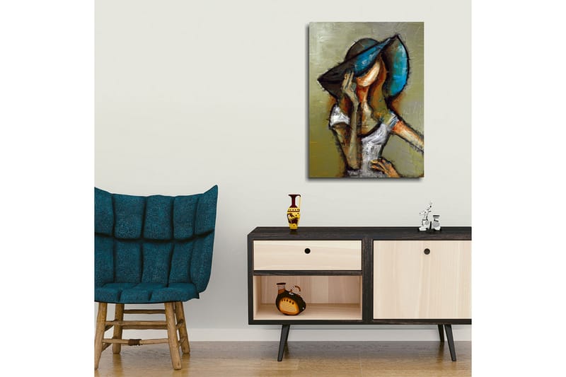 Canvasbilde Dekorativ - Flerfarget - Interiør - Maleri & posters - Lerretsbilder