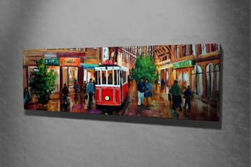 Canvasbilde Dekorativ - Flerfarget - Interiør - Maleri & posters - Lerretsbilder